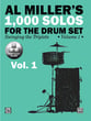 Al Miller's 1000 Solos for the Drum Set, Vol. 1 BK/Online Audio cover